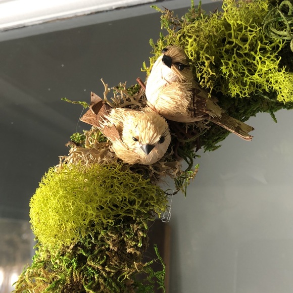 NEW Spring 🐣 Moss & Bird Handmade Cottagecore Wreath decor - Picture 4 of 8